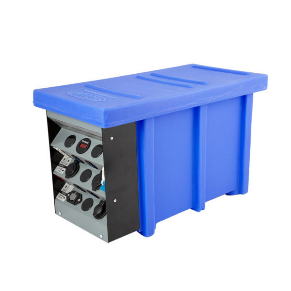 National Luna 12V Auxiliary Battery Box Blue