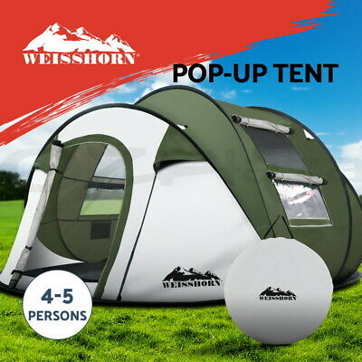 Weisshorn Instant Up Camping Tent 4-5 Person Pop up Tent